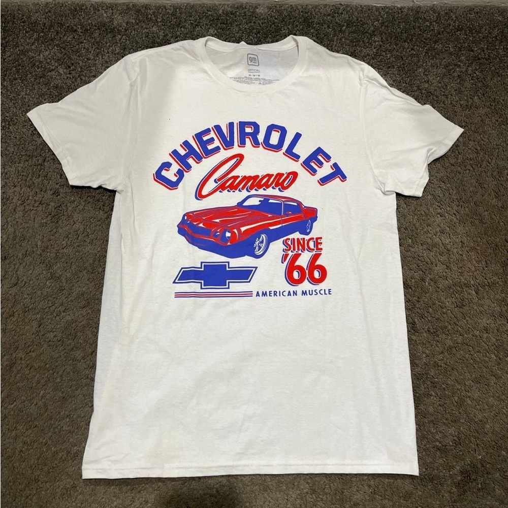 GM Camaro White T-Shirt for Men